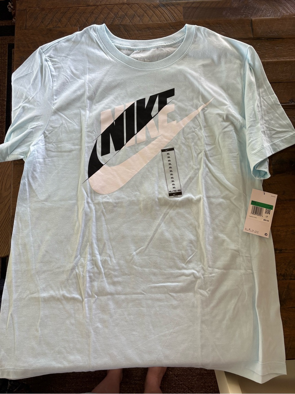Nike Light Blue Graphic Tag Tee